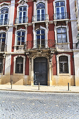 Image showing Street  in old town of Lisbon, Portugal