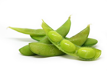 Image showing Edamame, boiled green soy beans