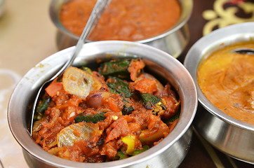 Image showing Bhindi masala or okra curry