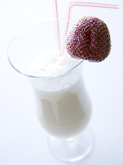 Image showing Frozen milk cocktail