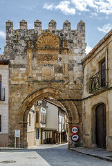 Image showing Puerta de aguilera, in the town of Berlanga de Duero, Spain