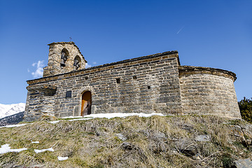 Image showing  Roman Church of Hermitage of San Quirce de Durro (Catalonia - Spain)