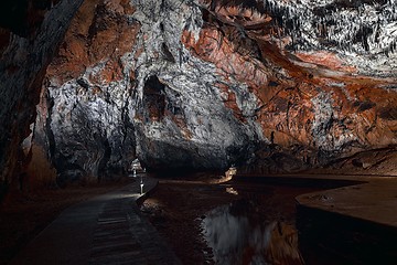 Image showing Underground cave texture closeup photo