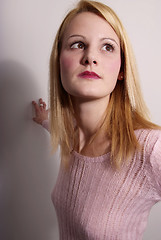 Image showing young blond woman