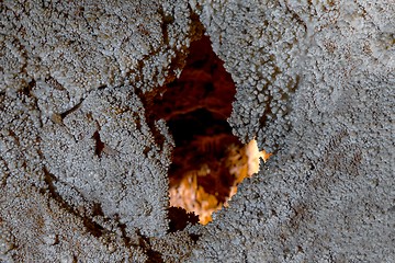 Image showing Large hole in the wall of a cave