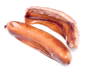 Image showing two fried sausage