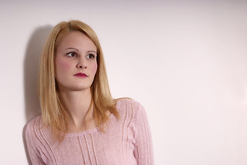 Image showing young blond woman