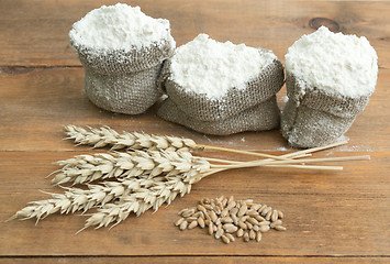 Image showing flour and wheat