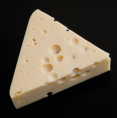 Image showing cheese on black