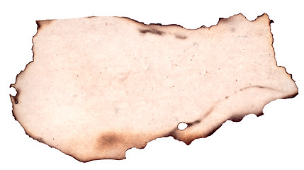 Image showing burnt paper