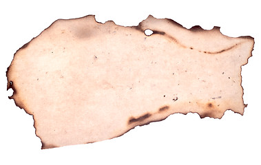 Image showing burnt paper