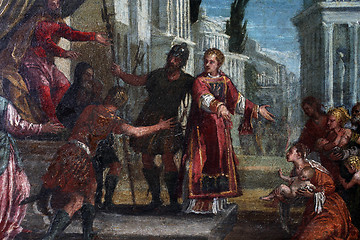 Image showing Paolo Veronese: St. Lawrence leads the poor prefect of Valerian