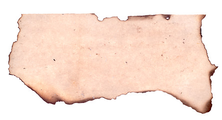 Image showing burnt paper