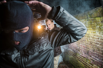 Image showing Agent arrests burglar 