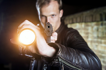 Image showing Law Enforcement officer making an arrest