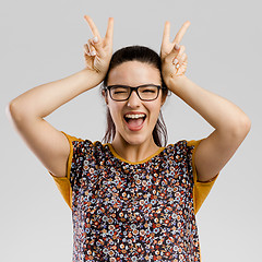 Image showing Funny woman