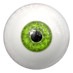 Image showing green human eye ball