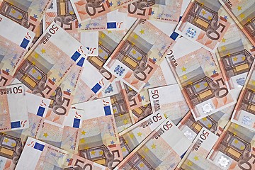 Image showing Euro Banknotes Background