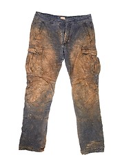 Image showing Trousers with mud