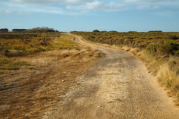 Image showing Gravel road perspective