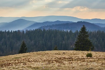 Image showing Mountain landscape background