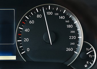 Image showing Speedometer of a car