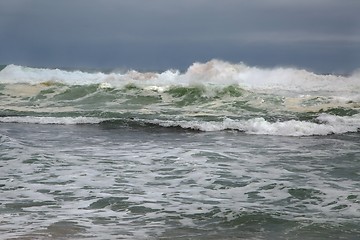 Image showing Stormy Waves Breaking