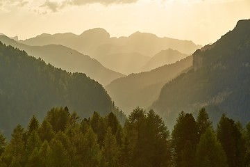 Image showing Alpine Sunset Falre