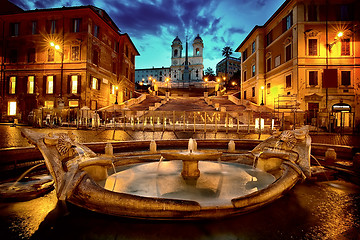 Image showing Spanish Steps in Rome