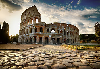 Image showing Dawn over Colosseum