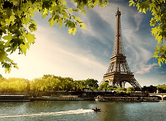 Image showing Sunset over Paris