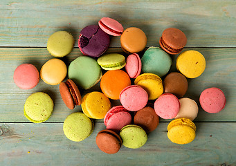 Image showing Macarons on table