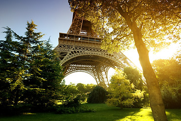 Image showing Park near Eiffel Tower