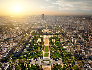 Image showing Panoramic view of Paris