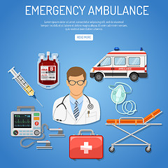 Image showing medical emergency ambulance concept