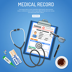 Image showing Medical record concept