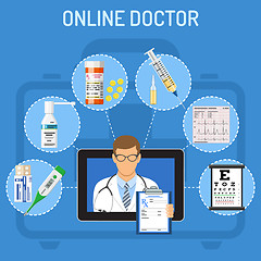 Image showing online doctor concept