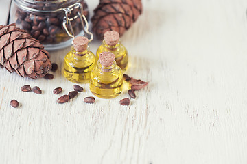 Image showing Oil of cedar nuts