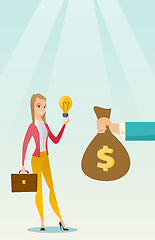 Image showing Successful business idea vector illustration.