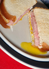 Image showing ham and egg sandwich