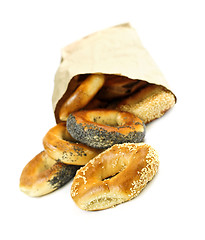 Image showing Fresh bagels