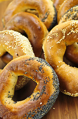 Image showing Fresh bagels