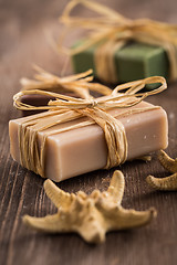 Image showing Bars of handmade soap