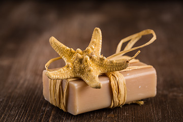 Image showing Bars of handmade soap