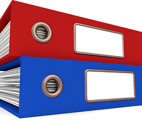 Image showing Stack Of Two Files For Getting Organized