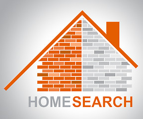 Image showing Home Search Shows Gathering Data And Analyse