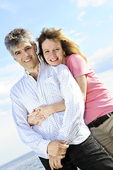 Image showing Mature romantic couple