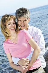 Image showing Mature romantic couple