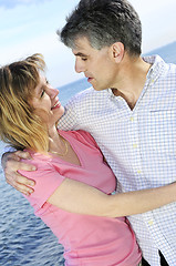 Image showing Mature romantic couple