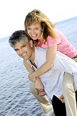 Image showing Mature romantic couple